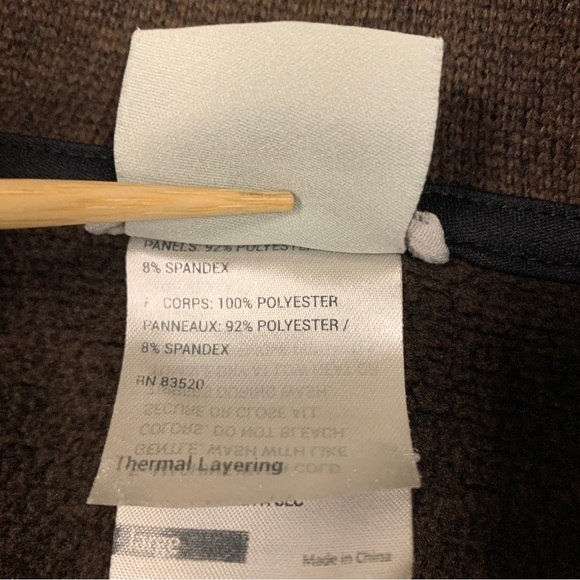 Avanlanche Brown Fleece Pullover Large Sweatshirt - Picture 4 of 7